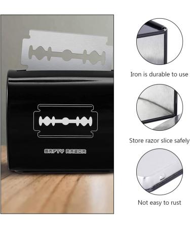 Beaupretty 3-Part Salon Hairdresser Tank for Collecting Used Sharp Blades - Black Storage Case (6.5x6cm 3pcs) - Safe Disposal Solution - Buy Online on GoSupps.com