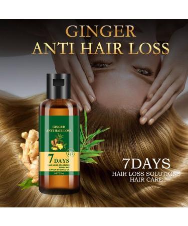 Lidoria Ginger Anti Hair Loss Lidoria Hair Growth Oil Ginger Anti Hair Loss 7 Days Oil 35ml Natural Ginger Hair Growth Serum Repair Damaged Hair Ginger Hair Growth Oil for Women & Men (2Pcs) - Buy Online on GoSupps.com