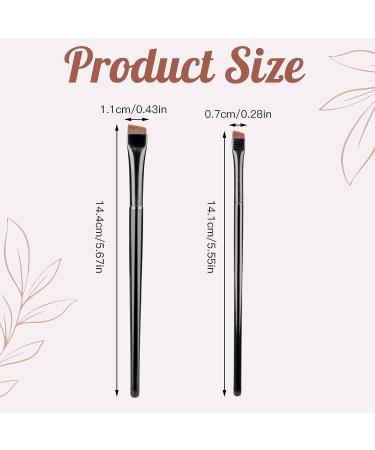 RMISODO 10 Pcs Angled Eyebrow and Eyeliner Brush Set - Professional Eye Makeup Applicators for Precision Lash Liner and Blending Eyeshadow - Buy Online on GoSupps.com