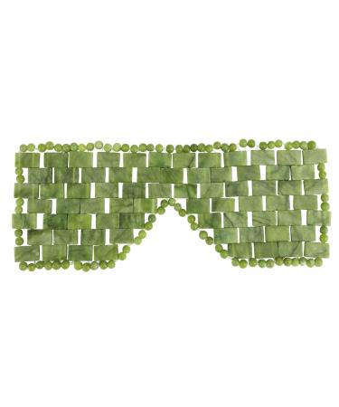 Jade Eye Mask for Sleep Natural Green Jade Facial Mask Mask for Eliminate Wrinkles Puffiness
