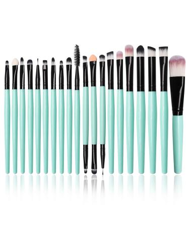 CINIDY 20-Piece Makeup Brush Set - Wool Make Up Tools Toiletry Kit (Black) - Buy Online on GoSupps.com