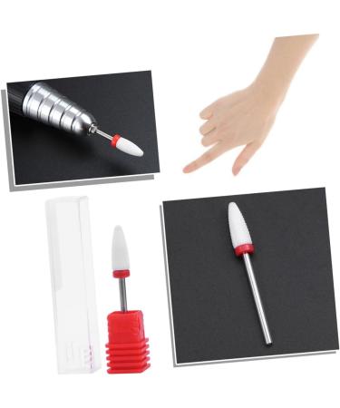 Healeved Nail Grinding Head Nail Drill Bits Manicure Drill Bits Exfoliating Tool Red medium Red - Buy Online on GoSupps.com