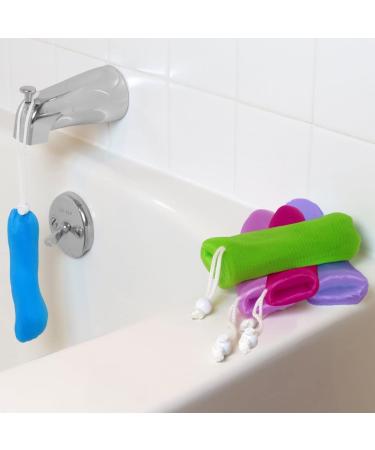 Evelots Exfoliating Soap Saver Set - Mesh Pouches for Bath/Shower - Hanging Cord - Set of 5 - Buy Online on GoSupps.com
