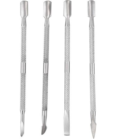 Qwertfeet Set of 4 Nail Care Manicure Manicure and Pedicure Steel Pushing Tool - Buy Online on GoSupps.com