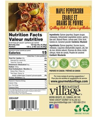 RECIPE BOX MAPLE PEPPERCORN SEASONING - Buy Online on GoSupps.com