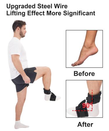 AFO Foot Drop Brace - Improve Walking Gait & Relieve Pain | Adjustable Orthosis for Plantar Fasciitis | Left & Right Foot Support - Buy Online on GoSupps.com