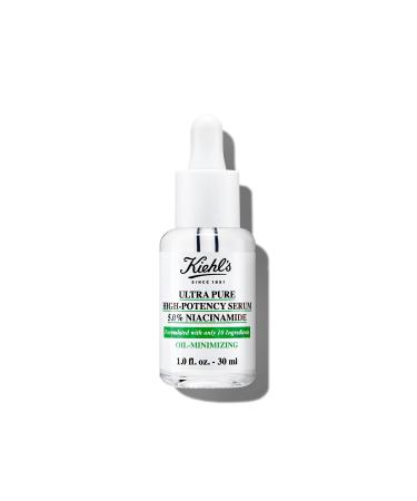 Kiehl's Ultra Pure High-Potency 5.0% Niacinamide Serum Concentrated Face Serum for Oily Skin Reduces Excess Oil and Shine Helps Minimize Imperfections for a Natural Glow Paraben-Free - 1 fl oz