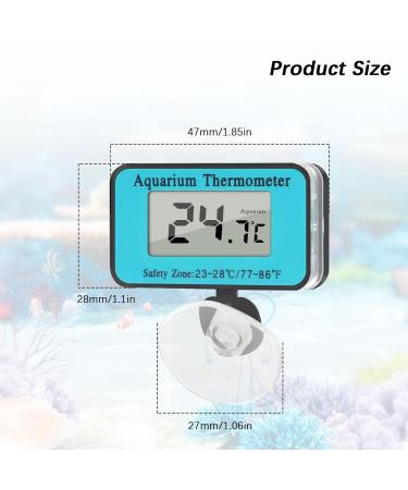DIFCUL Waterproof Aquarium Thermometer - Digital LCD for Freshwater & Saltwater Aquariums | Accurate Temperature Monitoring - Buy Online on GoSupps.com