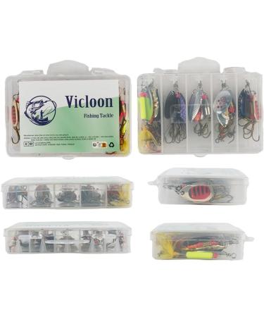 Shop Vicloon Spinner Blinker Set - 16 Premium Fishing Baits with Triplet Hooks for Trout Perch Salmon Pike & Walleye | International Shipping Available - Buy Online on GoSupps.com