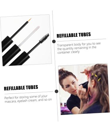 BIUDECO 6pcs Eyeliner Eyelash Bottle Eyelash Mascara Clear Mascara for Eyelashes Transparent Mascara Plastic - Buy Online on GoSupps.com