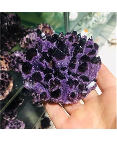 for Natural Crystal Cluster Amethyst Specimen Purple Quartz Stone Raw Crystal Home Decor ERTEYIN 300-400g - Buy Online on GoSupps.com
