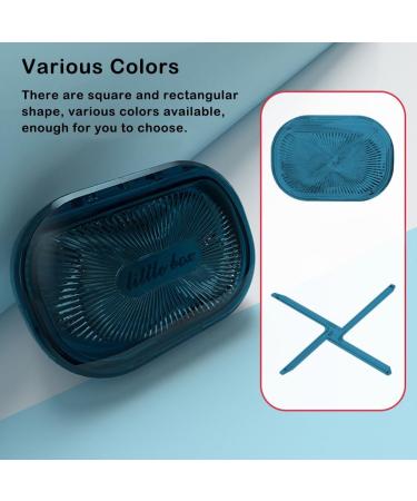 dijiusidy Portable Dental Case Braces Storage Box Seal with Partition Dust-proof Cotton Swab Holder for Travel Home Business Blue L L Blue - Buy Online on GoSupps.com