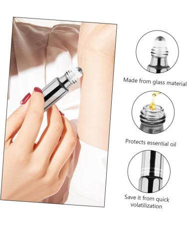 FRCOLOR 12pcs Essential Oil Perfume Roller Bottles - Refillable Glass Bottles with Gemstones - Perfect for Travel & DIY Fragrances - Buy Online on GoSupps.com