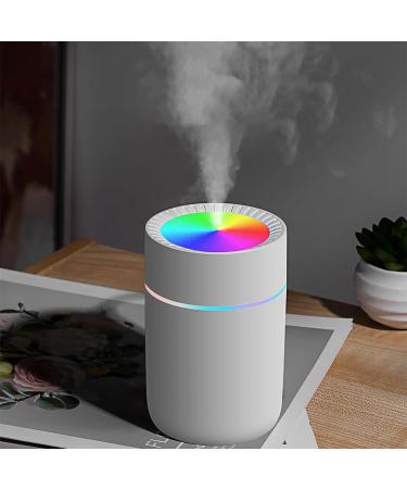 Portable Mini Humidifier with Colorful Night Light - USB Desktop Air Humidifier for Bedroom and Car - Essential Oil Diffuser and Aroma Mist Maker - White - Buy Online on GoSupps.com