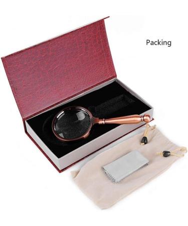 Reading Magnifiers 10X Loupe 80mm Glass Lens Handheld Retro Detachable Handle Ideal for Reading Newspaper Map Jewellery Better Life - Buy Online on GoSupps.com