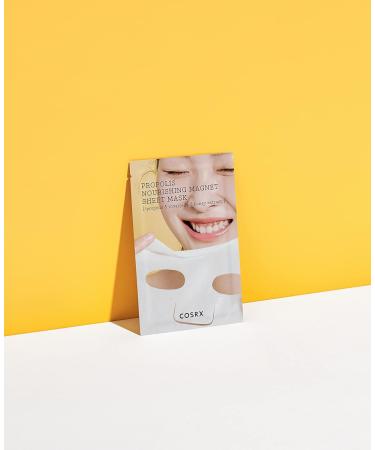 COSRX Propolis Nourishing Sheet Mask 10 EA - Soothing Honey Serum for Healthy Glow Deep Moisture Vegan Paraben & Sulfate-Free Korean Skincare - Buy Online on GoSupps.com