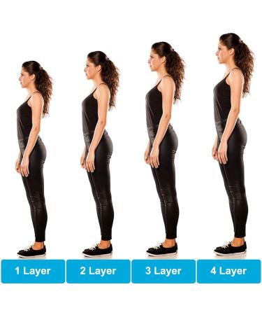 Adjustable 4-Layer Height Increase Insoles for Men and Women - Orthopedic Heel Lifts for Leg Length Discrepancies, Heel Pain, Spurs, Achilles Tendonitis - 1 Pair (Women 4.5-9.5/Men 6-8.5) - Buy Online on GoSupps.com