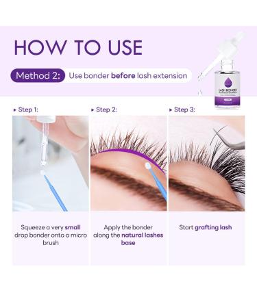 Eyelash Bonder Sealer | 20ml Lavender Lash Glue Accelerator & Binder - Extend Adhesive Holding Time - Buy Online on GoSupps.com