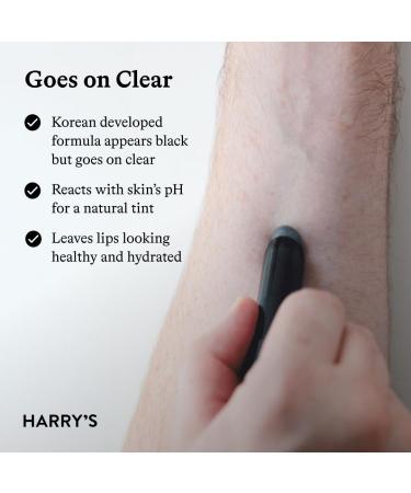 Harry's Black Lip Balm for Men - Hydrating Men's Lip Balm with Natural Finish - Korean Skincare Technology with Meadowfoam Oil 1-Pack - Buy Online on GoSupps.com