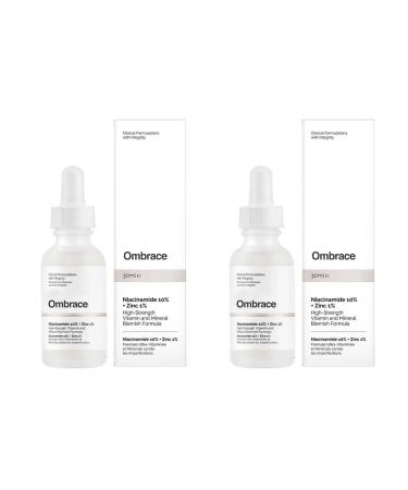 Ombrace 2 Pack Niacinamide 10% With Zinc 1% 30ml 1 floz Face Serum