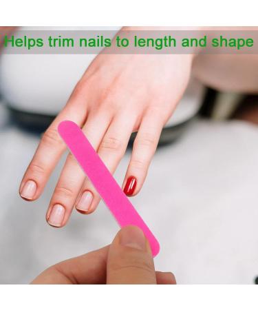 Roellgs 100 Pieces Professional Nail File Double Sided Disposable Nail File Professional Care Mini Nail File for Girls - Buy Online on GoSupps.com