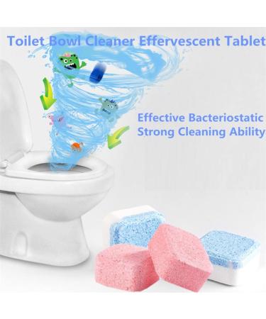5pcs Toilet Bowl Cleaner Tablets Bathroom Toilet Tank Cleaner Strong Detergent Household Toilet Bacteriostatic Effervescent Tablet (Blue) - Buy Online on GoSupps.com