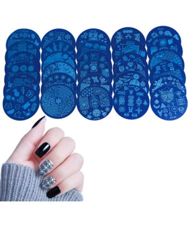 Skull Nail Stamping Plates - DIY Geometric Nail Art Templates for Unique Manicure Designs - Buy Online on GoSupps.com