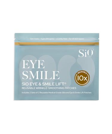 SiO Beauty Eye and Smile Lift Anti-Wrinkle Patches 4 Week Supply - Overnight Under Eye Mask Pads For Dark Circles - Silicone Skin Treatment For Wrinkles New - Buy Online on GoSupps.com