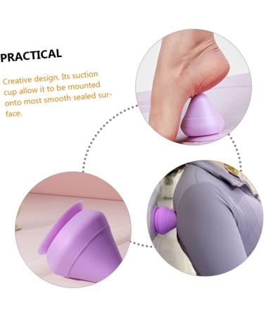 Frcolor 5-Piece Massage Ball Suction Cups | Body Massage Devices for Feet Back & Neck | Muscle Relief Tools | Purple 7.5x7cm - Buy Online on GoSupps.com
