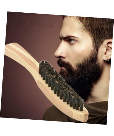Frcolor 3-Pack Wooden Beard Brush for Men | Mustache Comb & Stubble Brush | Hairdresser Styling Tool | Bamboo Care Oil Brush - Buy Online on GoSupps.com