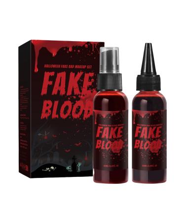 G n rique Washable Artificial Blood - Halloween Makeup Kit 60ml Multi-Purpose Party Cinema Cosplay Photography Event Security