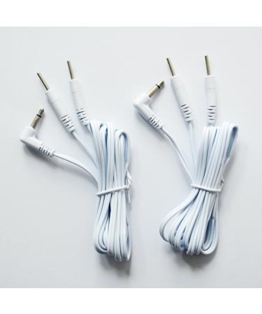 KONMED 60'' Electrode Wires for Tens EMS Machine - Pack of 2 | Standard 2-pin Cables | Reusable 3.5mm Connection | Long-Life Massage Machine - Buy Online on GoSupps.com