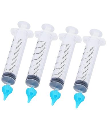 Portable Soft Tip Ear Wax Flusher - 4pcs Syringe Set for Easy Ear Cleaning - Buy Online on GoSupps.com
