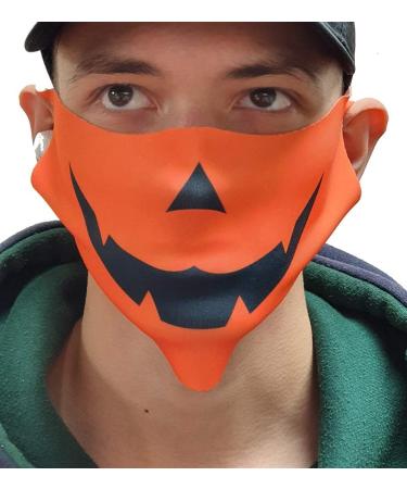 Halloween 3D Print Face Mask Cover - Unisex Washable & Reusable 4 Pack for Adults - Buy Online on GoSupps.com