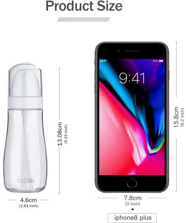 2 Pack 3.4oz Small Spray Bottles for Hair & Face - Refillable Fine Mist Travel Spray Bottles for Perfume, Cosmetics, Plants - Ideal for Christmas Tree & Cleaning Solutions - Buy Online on GoSupps.com