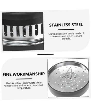 Ultechnovo 12 STK Moxibustion Box - Stainless Steel Incense Burner Holder & Portable Moxa Rod Burner for Fragrance and Healing - Buy Online on GoSupps.com
