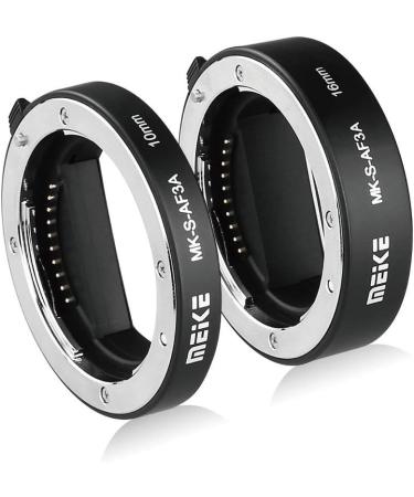 MEIKE MK-S-AF3A Metal Auto Focus Macro Extension Tube Adapter Ring (10mm+16mm) for Sony E-Mount FE-Mount Cameras - Buy Online on GoSupps.com