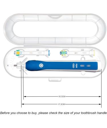 Nincha Portable Replacement Electric Toothbrush Travel Case for Oral-B Pro Series - Transparent - Buy Online on GoSupps.com