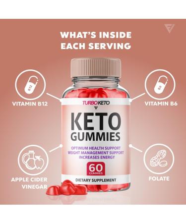 Turbo Keto Gummies for Weight Loss - Shark Tank Approved Apple Cider Vinegar Formula | 60 Gummies - Buy Online on GoSupps.com
