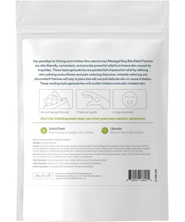 Medagel Bug Bite Relief Patch with Arnica - Calming Hydrogel Patches for Kids & Adults (18 Patches) - Buy Online on GoSupps.com