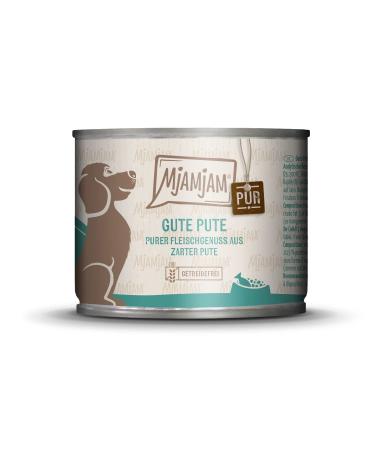 MjAMjAM - Premium Wet Dog Food - Pure Good Turkey 1 Pack (1 x 200g) Grain Free with Extra Meat