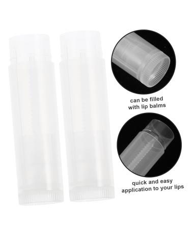 FOYTOKI 100pcs Lip Balm Tube Caps Bulk Packaging Push Wheel Mechanism for Easy Application - Buy Online on GoSupps.com