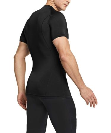 TSLA Men's UPF 50+ Quick Dry Compression Shirt 1/3 Pack - Black X-Large - Buy Online on GoSupps.com