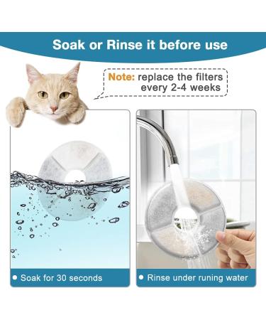 8-Pack Catit Senses & Flower Fountain Replacement Filters Pet Activated Carbon Filters - Buy Online on GoSupps.com