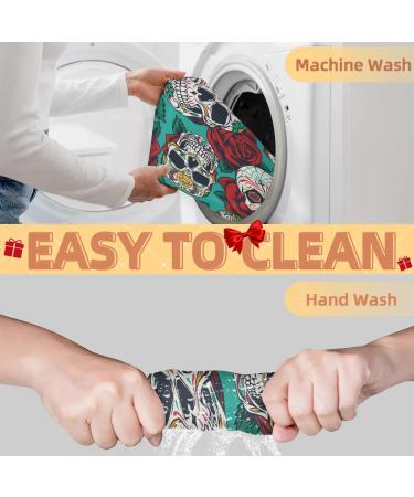 Beard Bib Apron for Men - Waterproof Hair Catcher Cape | Skull & Flowers Grooming Cloth for Easy Shaving & Trimming - Buy Online on GoSupps.com