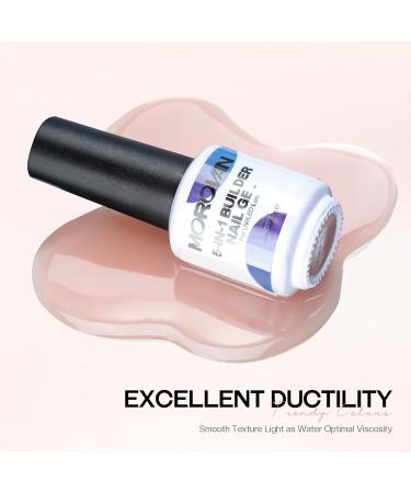 Morovan 5 in 1 Builder Gel Nail Kit - 6 Colors with Mini UV Light & Top Coat for Nail Extensions | 15ml Builder Gel - Buy Online on GoSupps.com