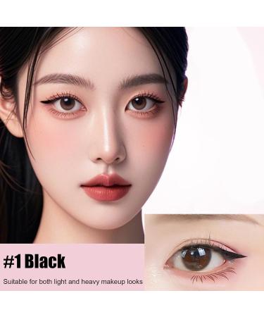 Foldable Eyeliner Stamp Pen Smear-Resistant Makeup Product Anti-Smear Eyeliner Stencil For Women Girls Beginners Professionals Beauty Enthusiasts Dating Weddings - Buy Online on GoSupps.com