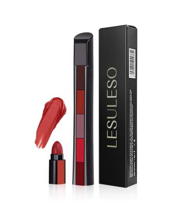 tongfeng Long-lasting lipsticks | 5-in-1 moisturizing lipstick | Waterproof lip gloss packs velvet lip cosmetic makeup for women Tongfeng