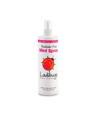 Ladibugs Lice Prevention Mint Spray Large 16oz | Natural Ingredients | Highly Effective | Daily Use - Buy Online on GoSupps.com