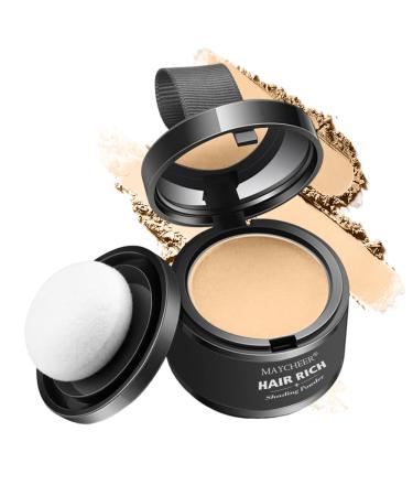 Hairline Powder Hair Shadow Hair Root Concealer Hairline Shadow Cover Up Powder Use for Filling in Thinning Hair Hair Root Concealer For Makeup for Men and Women (Almond Orange)